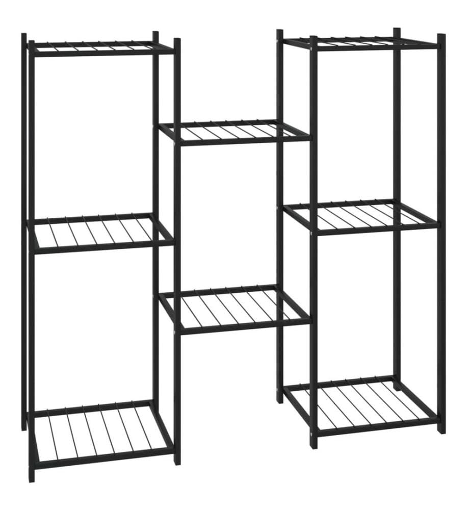 Jardinière 83x25x80 cm Noir Fer