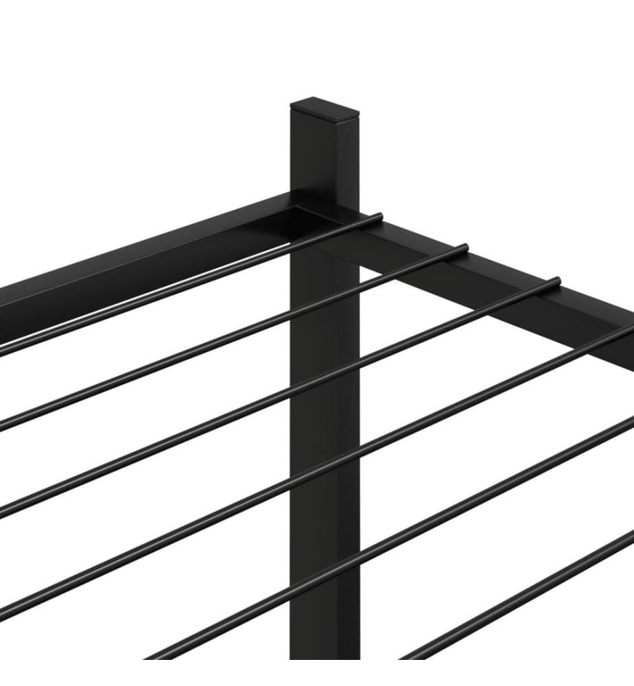 Jardinière 83x25x80 cm Noir Fer