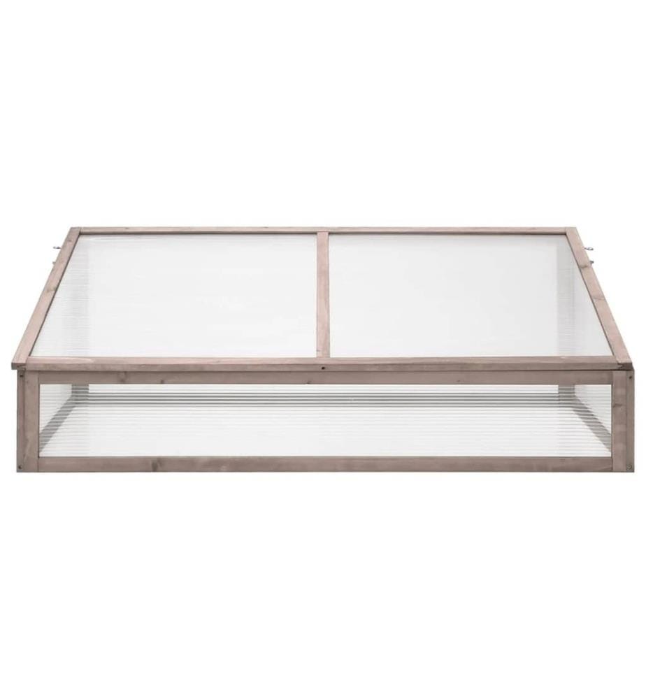 Gewächshaus Grau 110x58,5x39 cm Tannenholz