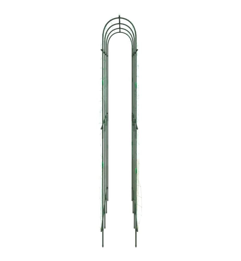 Treillis de jardin pour plantes grimpantes forme de U acier