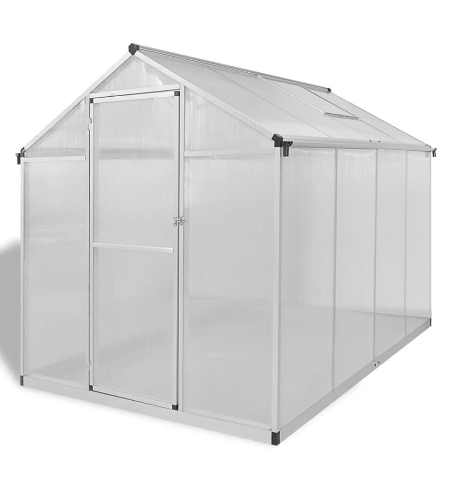 Gewächshaus mit Fundament Verstärkt Aluminium 4,6 m²