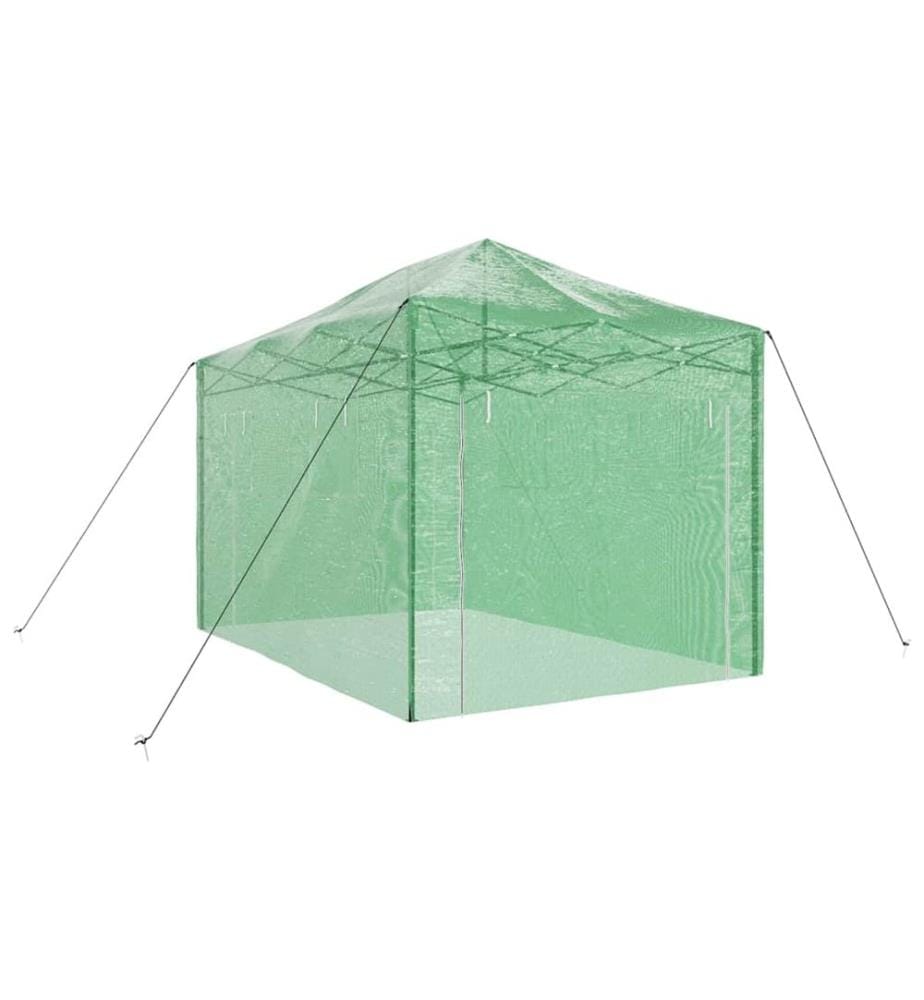 Serre avec cadre pop-up avec toit Vert 280 x 410 x 315 cm Fer