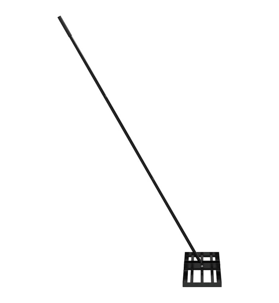 Gartenrechen Schwarz 75 x 25 x 200 cm Pulverbeschichteter Stahl