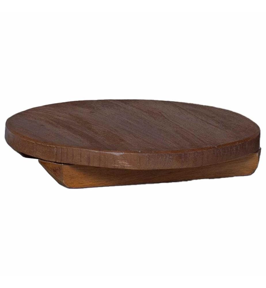 Tabouret à Plantes 3 pcs Marron Bois d'Acajou