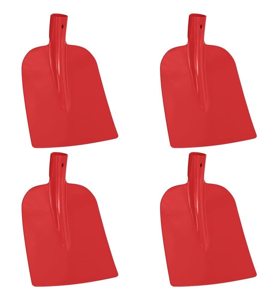 Schaufelkopf 4 pcs Rot 32 x 24,5 cm Pulverbeschichteter Stahl