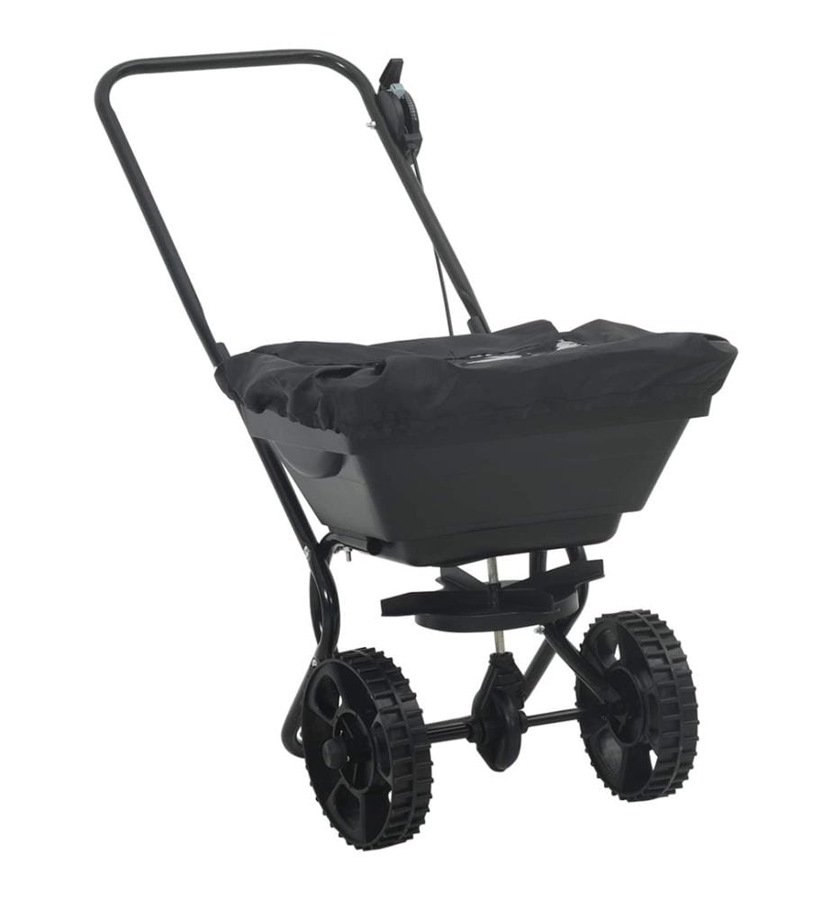 Streuer Schwarz 82 x 46 x 75 cm PVC und Stahl