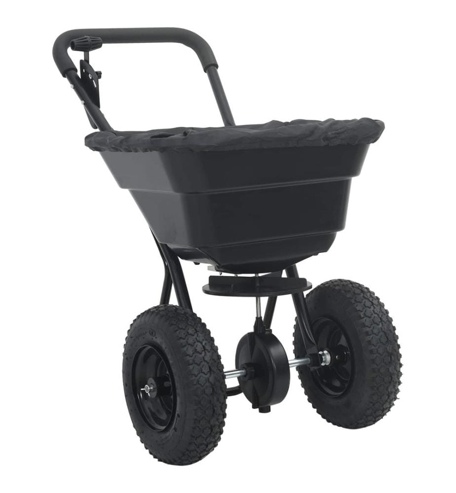 Streuer Schwarz 53 x 81,5 x 78 cm PVC und Stahl