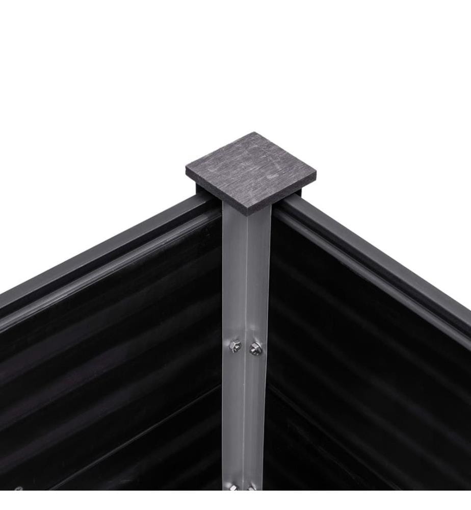 Garten-Hochbeet 250 x 100 x 54 cm WPC Grau