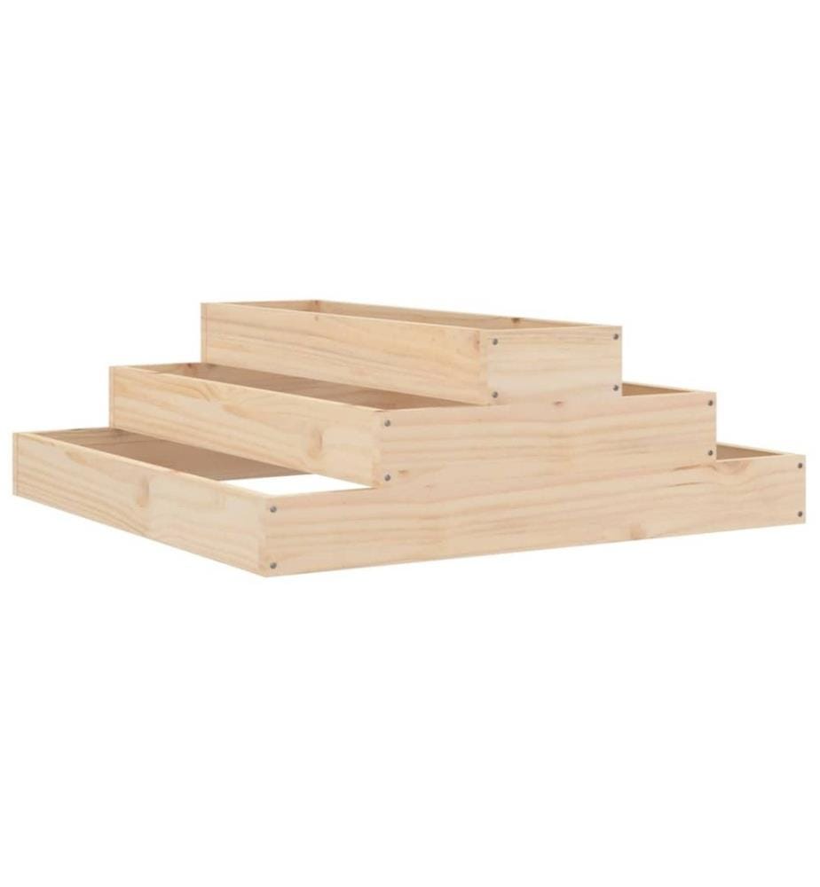 Jardinière 80x80x27 cm Bois massif de pin