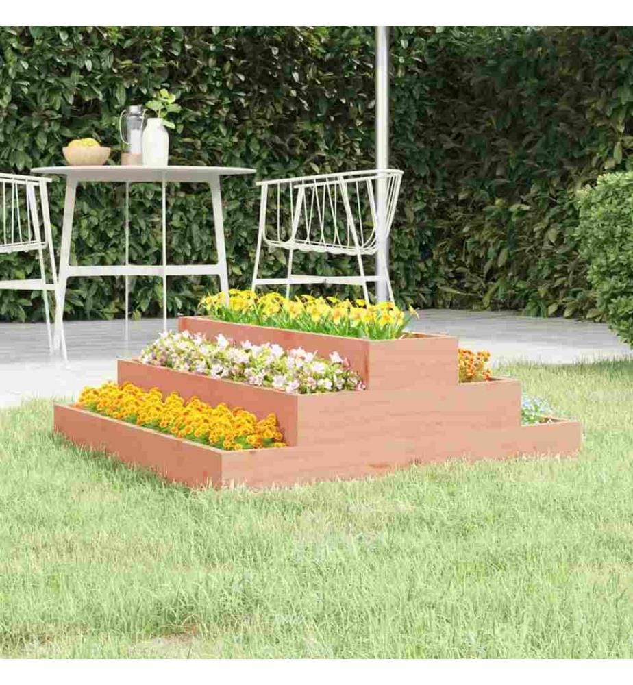 Jardinière 80x80x27 cm Bois de douglas massif