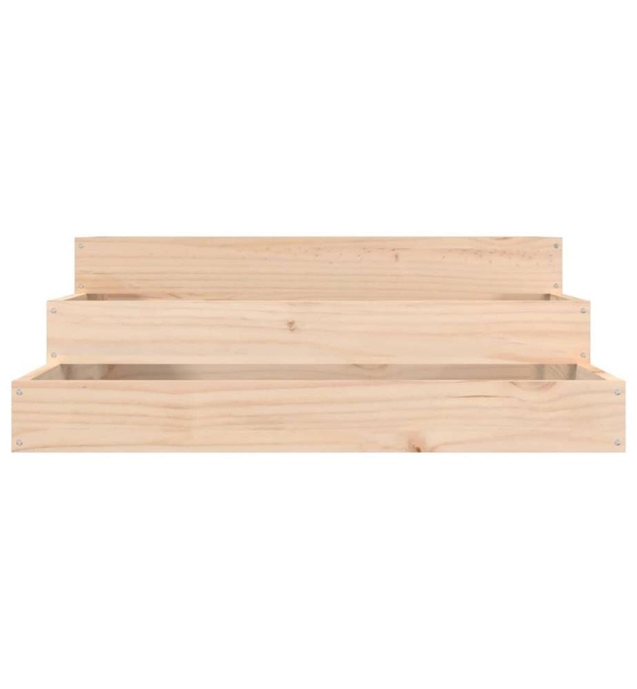 Jardinière 78x78x27 cm Bois massif de pin