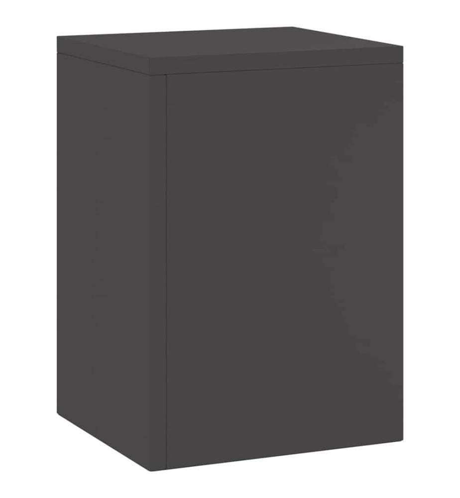 Support de Plante 2 pcs Noir 24 x 24 x 35 cm Acier