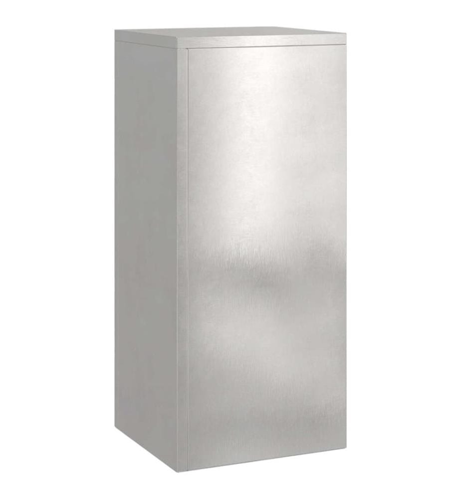 Support de Plante 2 pcs Argent 24 x 24 x 55 cm Acier inoxydable