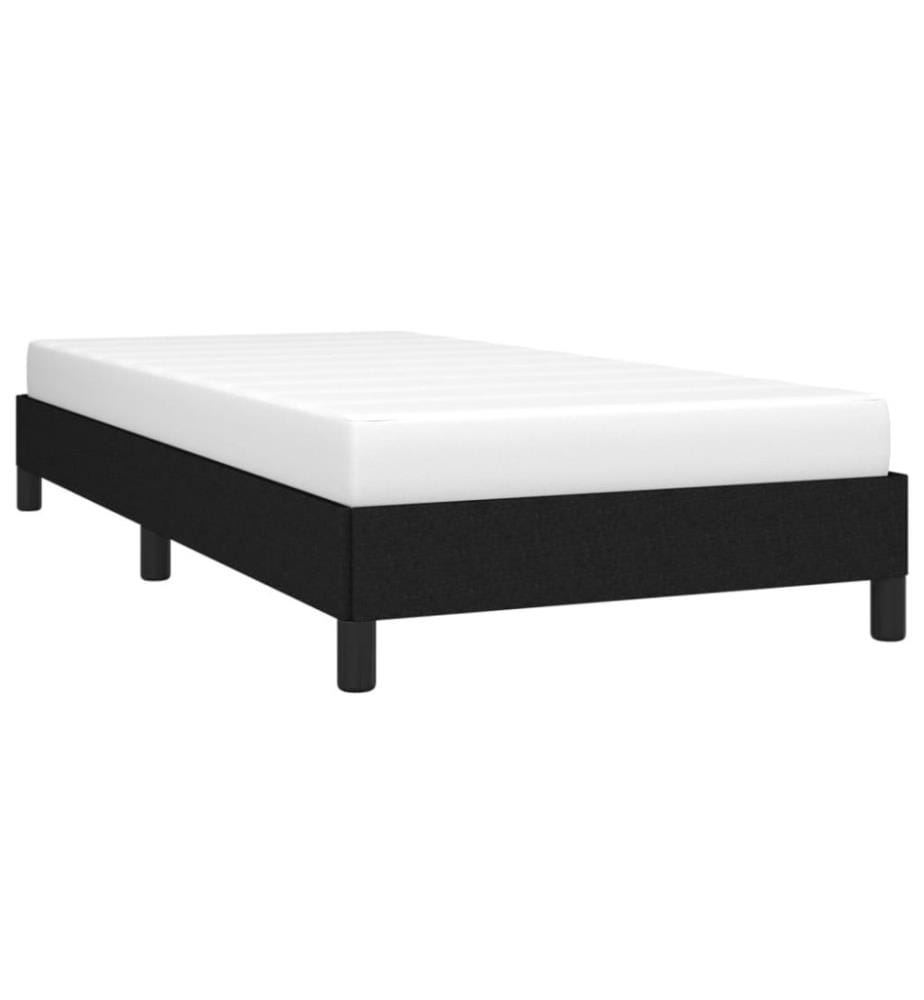 Cadre de lit Noir 90x190 cm Tissu
