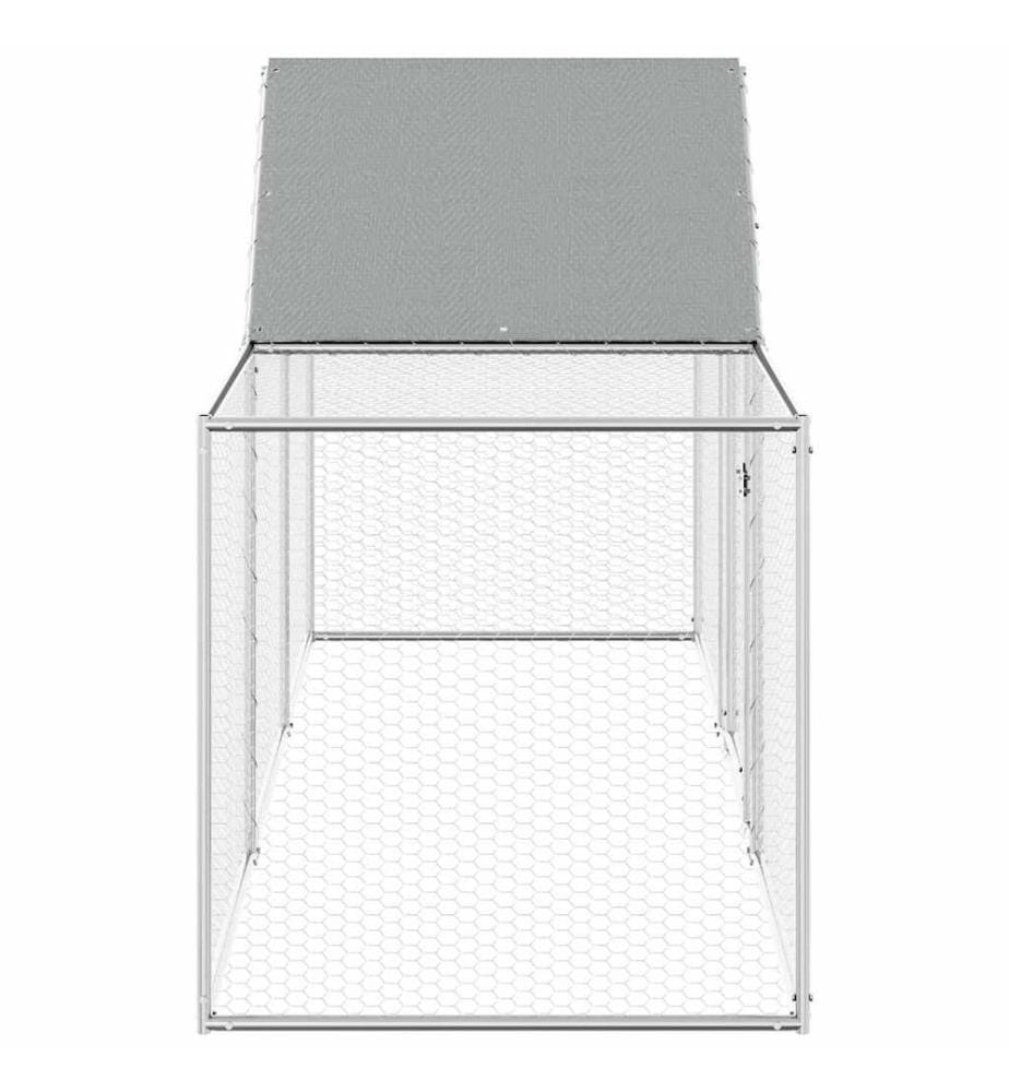Poulailler 3 x 1 x 1,5 m Acier galvanisé