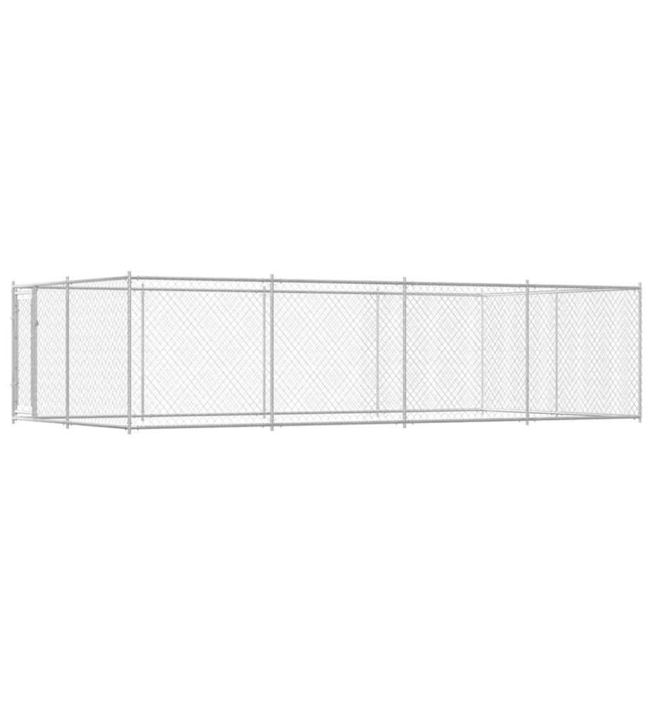 Chenil extérieur pour chiens 7,6 x 3,8 x 1,9 m