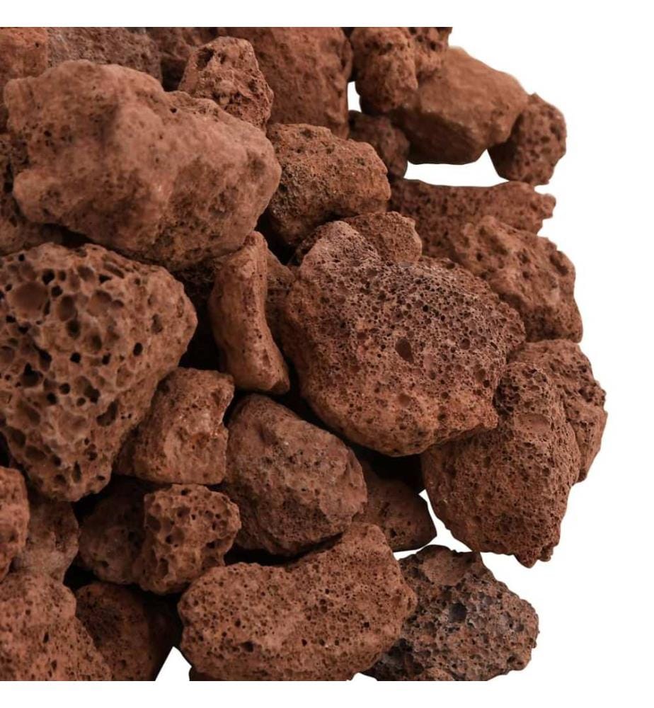 Roches volcaniques 10 kg rouge 1-2 cm