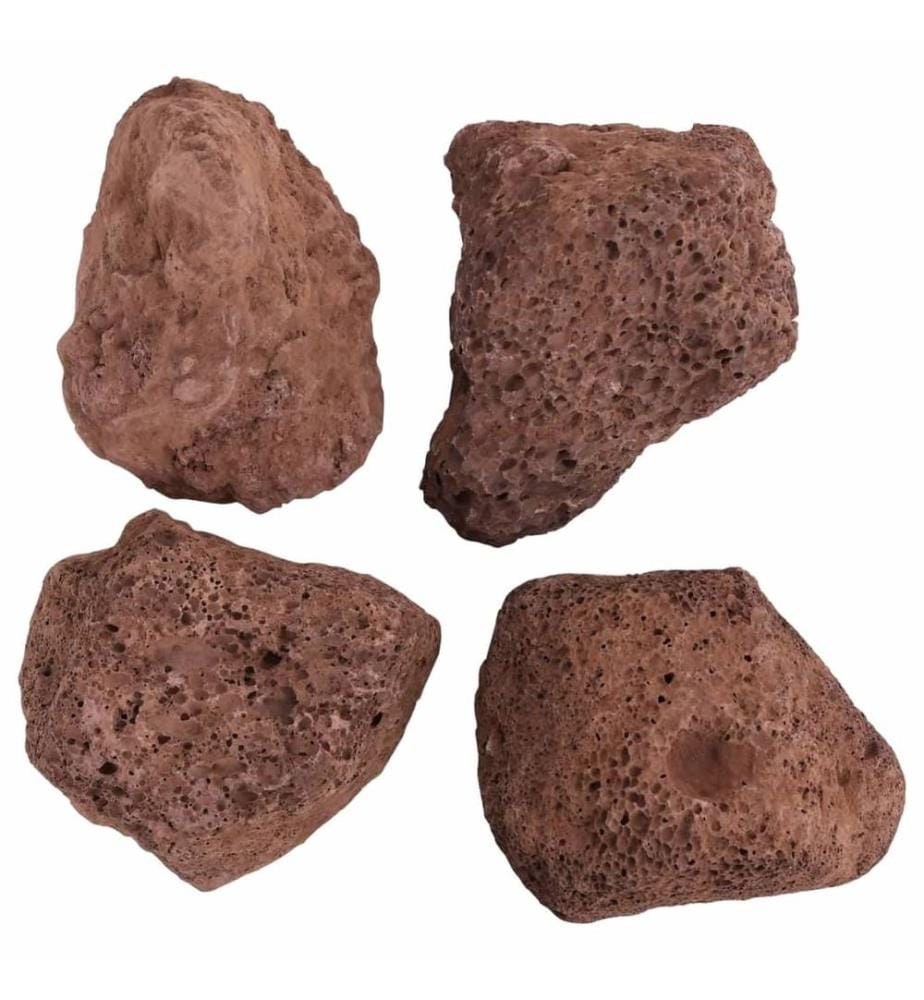 Roches volcaniques 10 kg rouge 10-30 cm