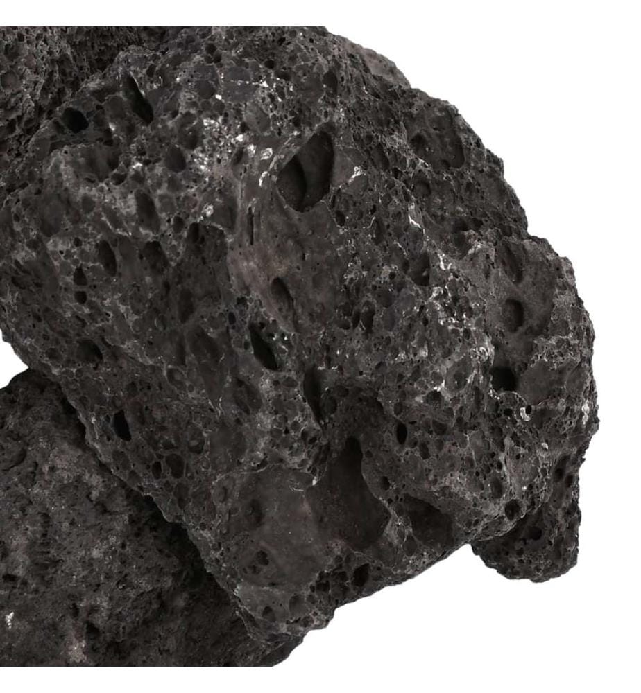 Lavagranulat 25 kg Schwarz 10-30 cm