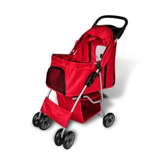 Hundewagen Hundebuggy Rot
