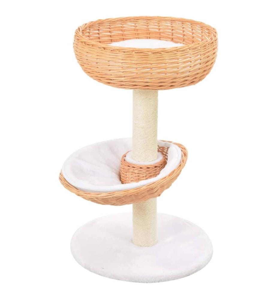 Katzen-Kratzbaum Sisal Natürliches Weidenholz