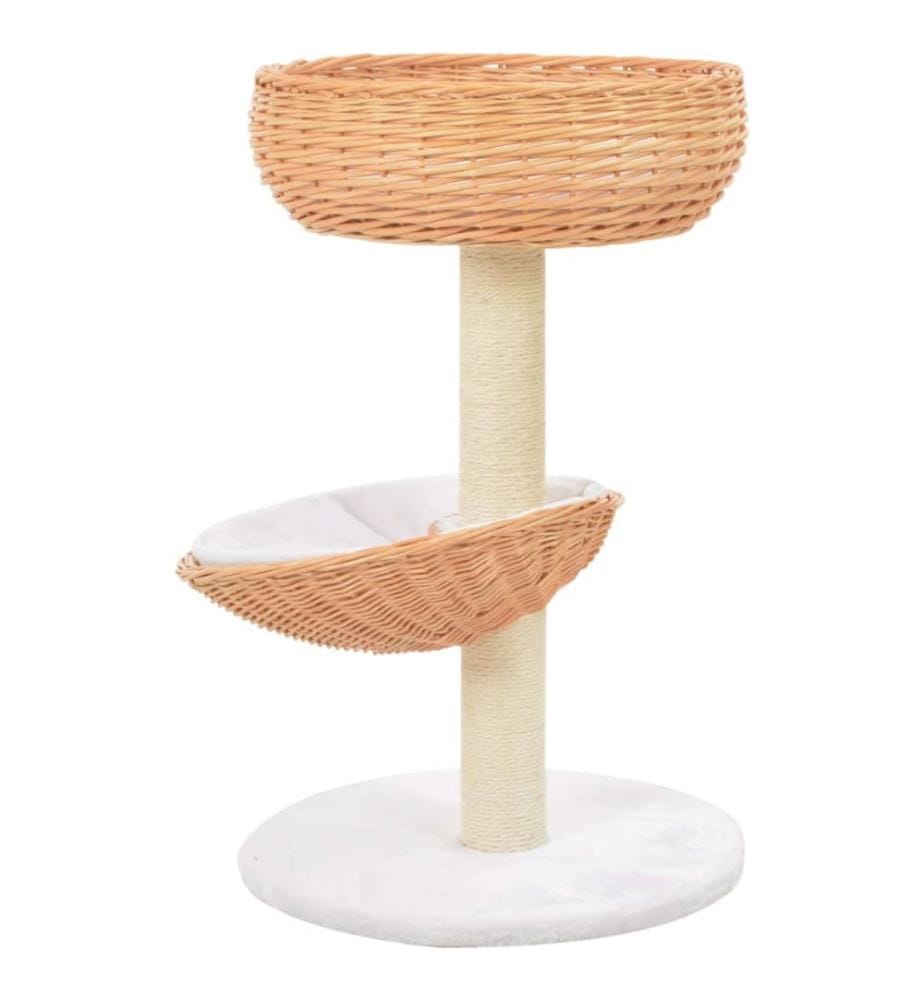 Katzen-Kratzbaum Sisal Natürliches Weidenholz