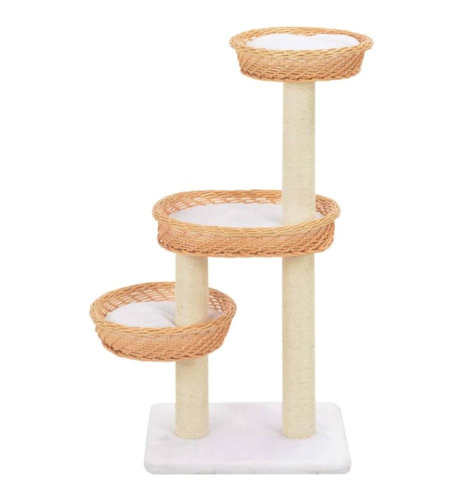 Katzen-Kratzbaum Sisal Natürliches Weidenholz