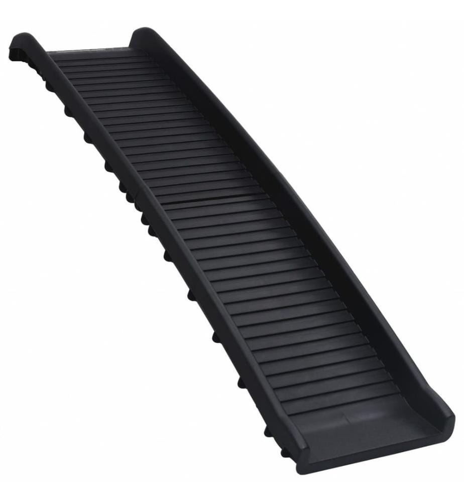 Hunderampe Klappbar Schwarz 155,5x40x15,5 cm