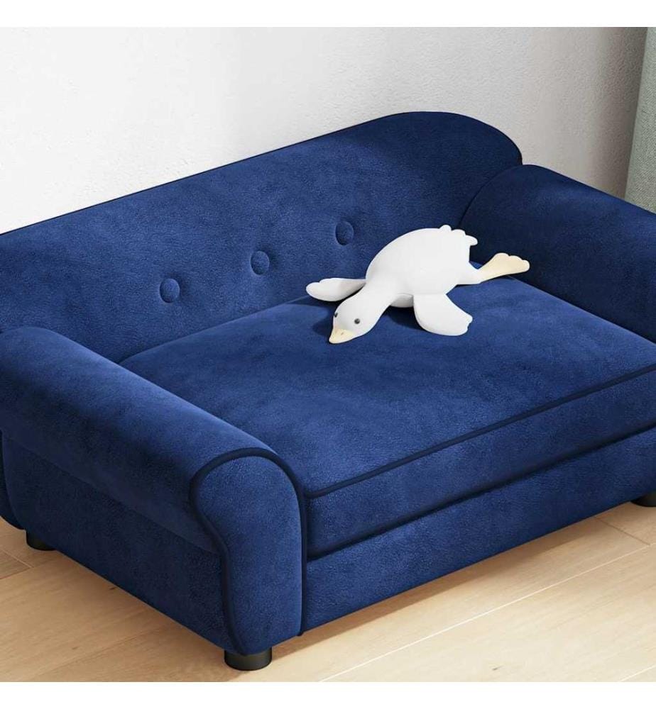 Hundesofa Blau 72x45x30 cm Plüsch