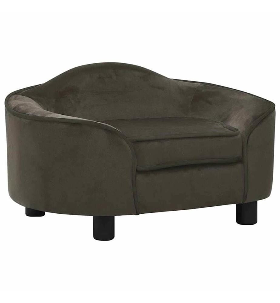 Hundesofa Dunkelgrau 67x47x36 cm Plüsch