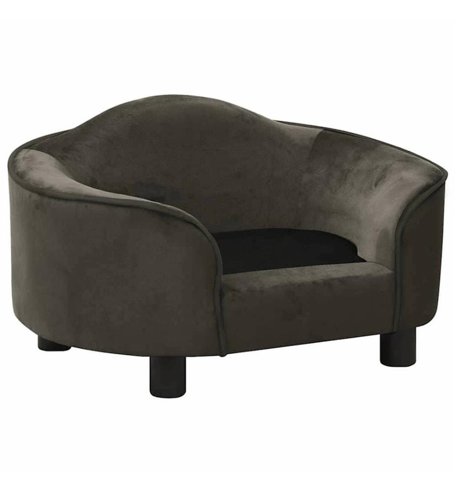 Hundesofa Dunkelgrau 67x47x36 cm Plüsch