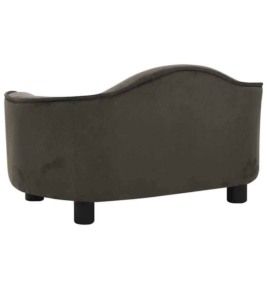 Hundesofa Dunkelgrau 67x47x36 cm Plüsch