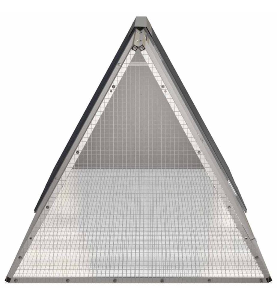 Cage pour lapin Anthracite 201,5x80,5x71 cm Acier galvanisé