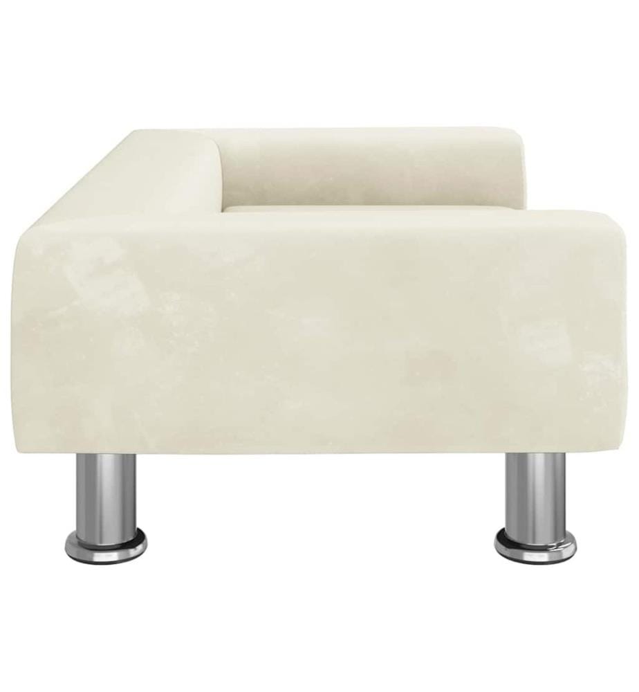 Lit pour chien crème 70x45x26,5 cm velours