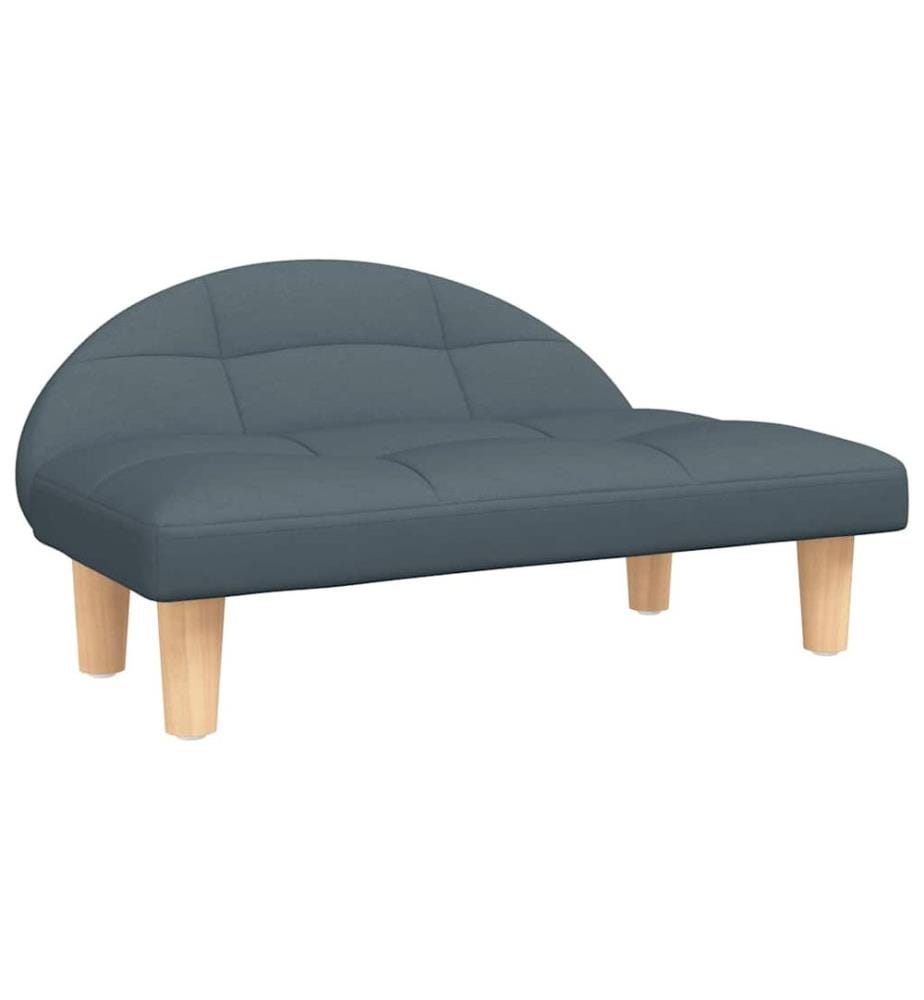 Hundebett Dunkelgrau 70x52x30 cm Stoff