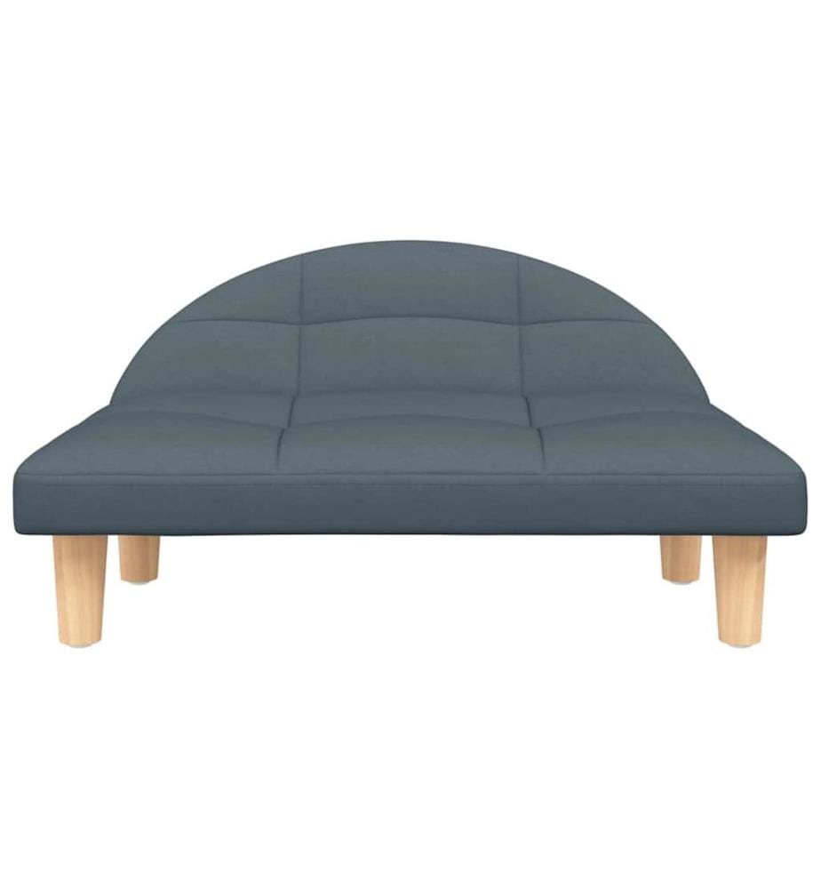 Hundebett Dunkelgrau 70x52x30 cm Stoff