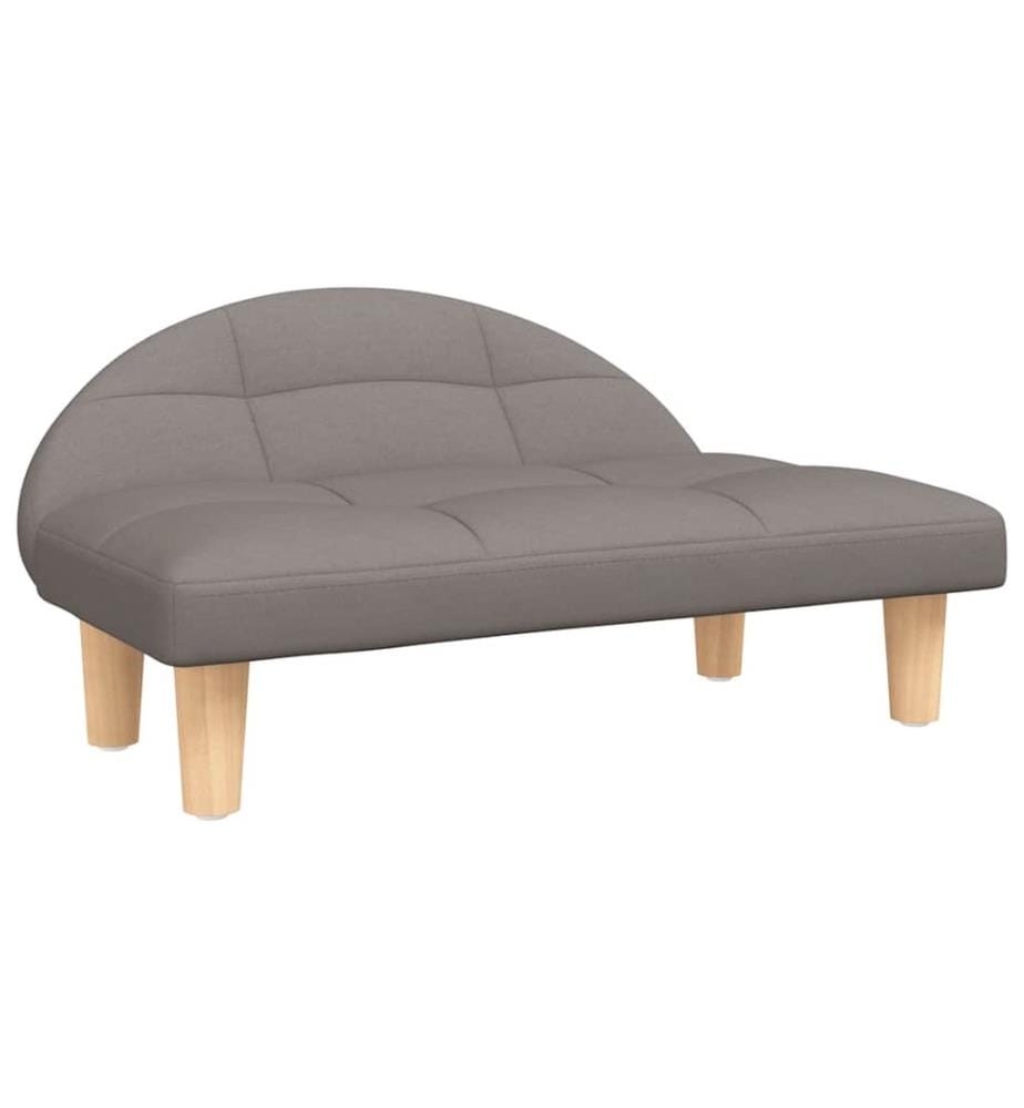 Hundebett Taupe 70x52x30 cm Stoff