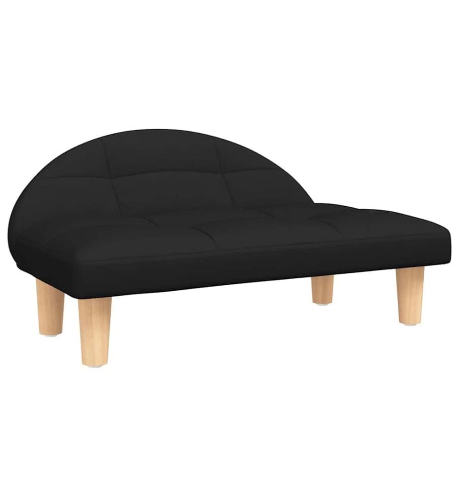 Hundebett Schwarz 70x52x30 cm Stoff
