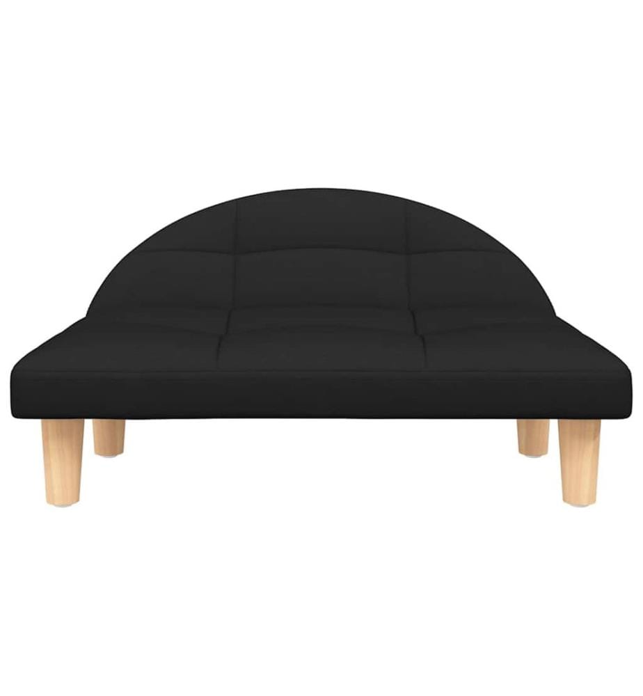 Hundebett Schwarz 70x52x30 cm Stoff