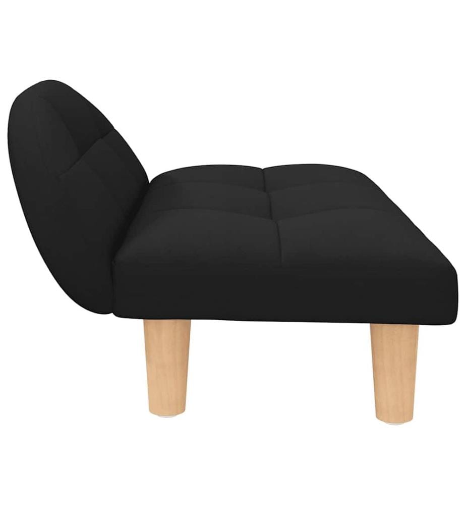 Hundebett Schwarz 70x52x30 cm Stoff