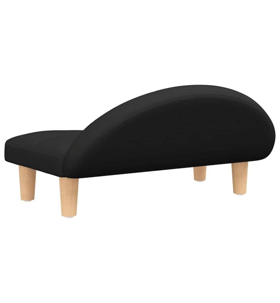 Hundebett Schwarz 70x52x30 cm Stoff