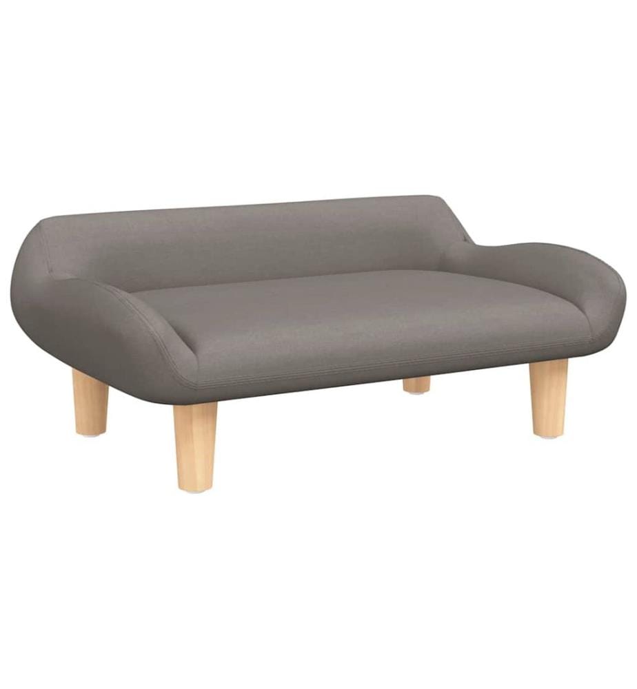 Hundebett Taupe 70x40x24 cm Stoff