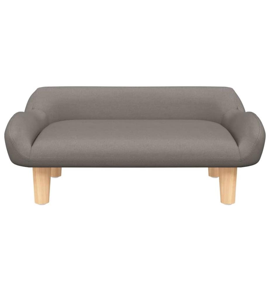 Hundebett Taupe 70x40x24 cm Stoff