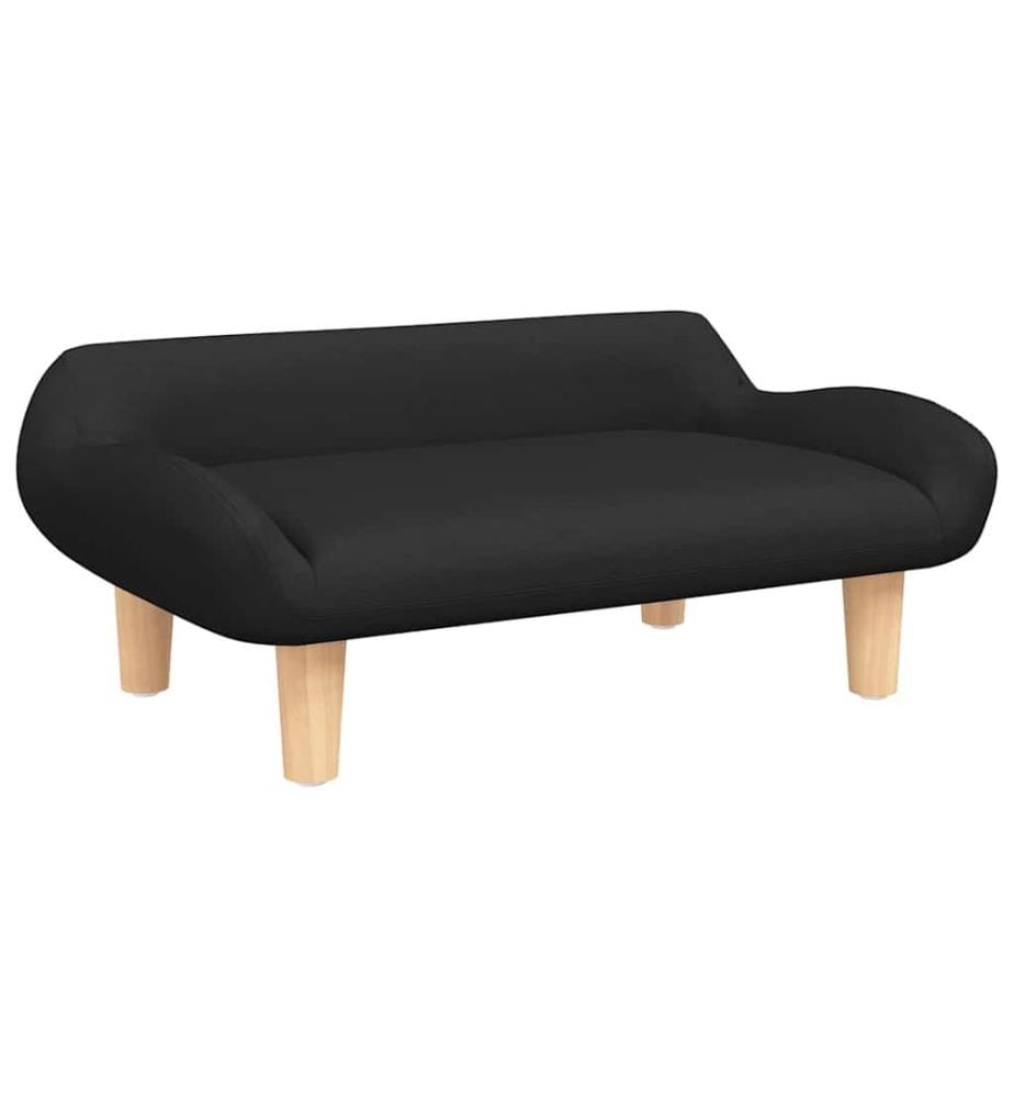 Hundebett Schwarz 70x40x24 cm Stoff