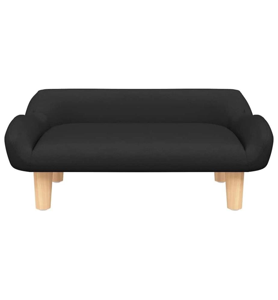 Hundebett Schwarz 70x40x24 cm Stoff