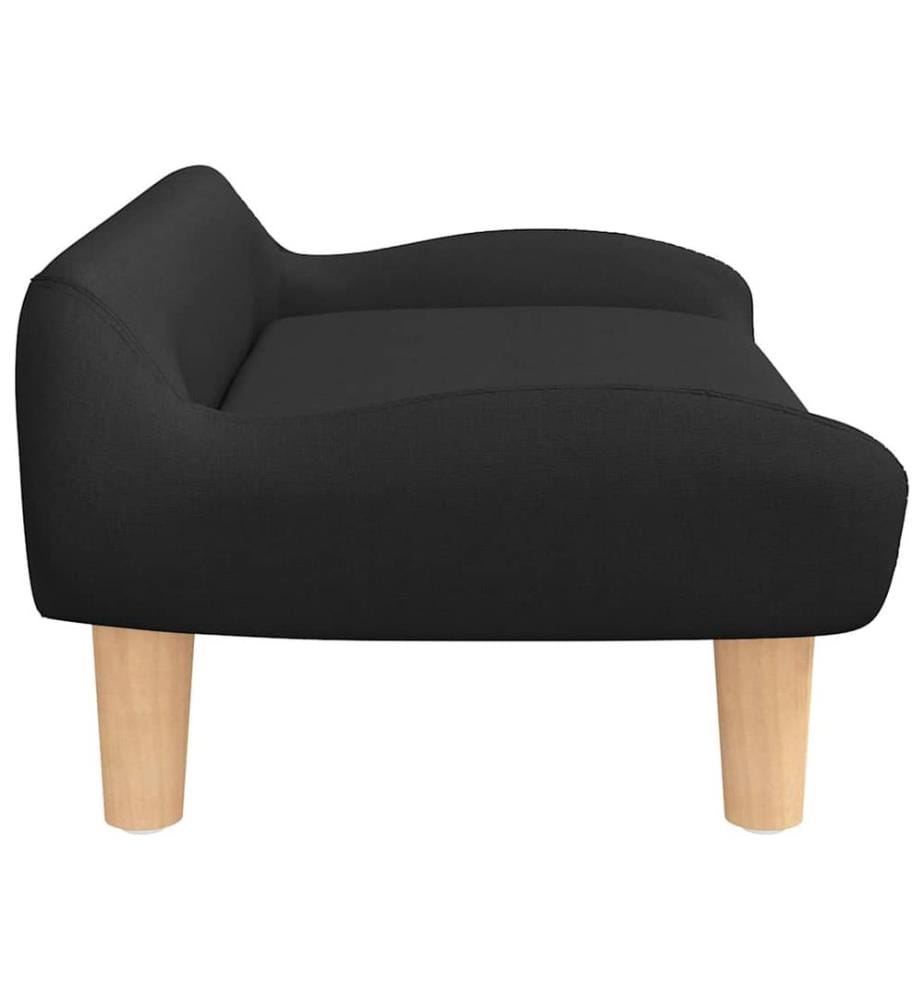 Hundebett Schwarz 70x40x24 cm Stoff