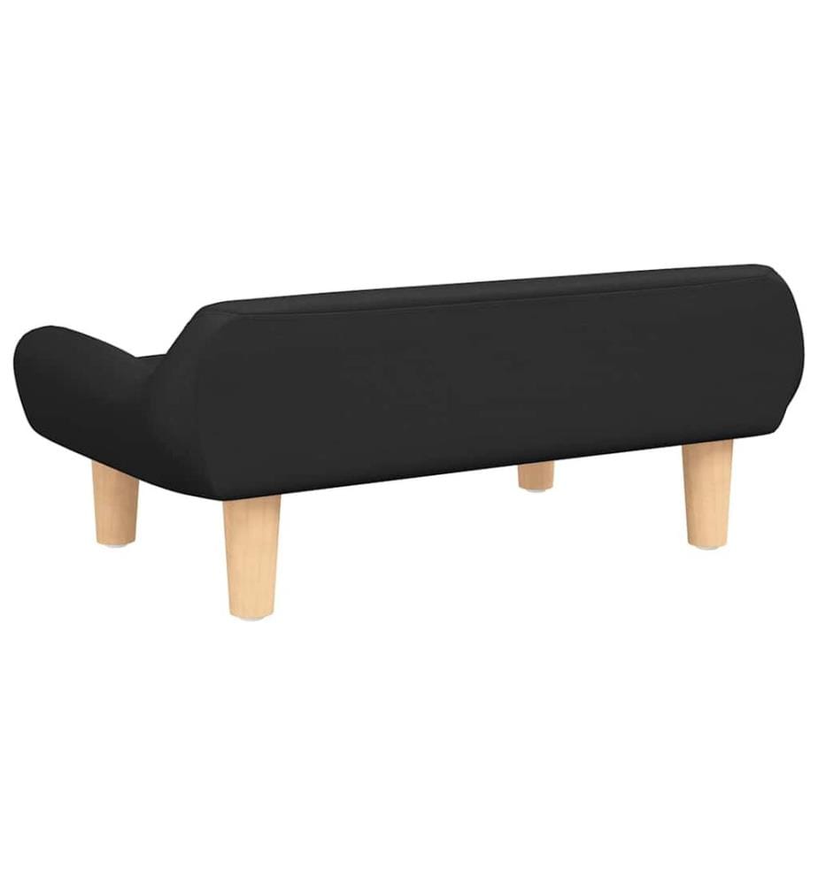 Hundebett Schwarz 70x40x24 cm Stoff
