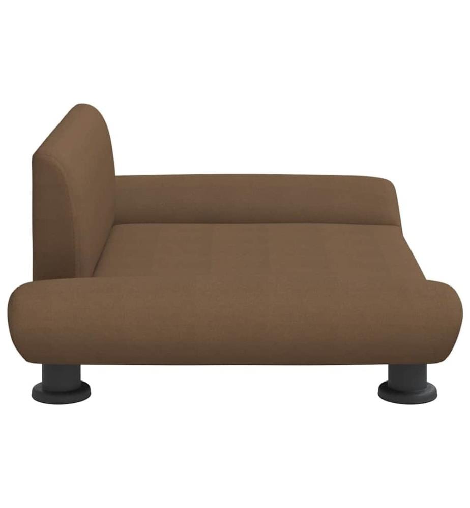 Hundebett Braun 70x45x28 cm Stoff