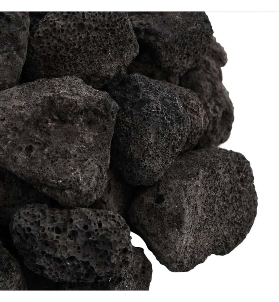 Roches volcaniques 25 kg noir 3-5 cm