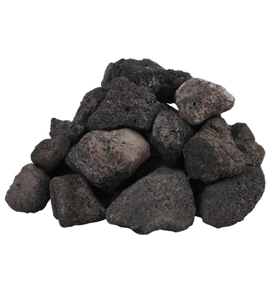 Lavagranulat 25 kg Schwarz 5-8 cm